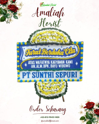 Papan Bunga Duka di Tugala Oyo